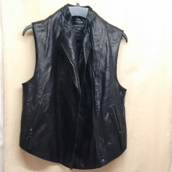 🔥 🆕Genuine Leather Moto Vest - Picture 3 of 7
